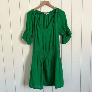 Michael Stars Short Sleeve Mini Dress Green